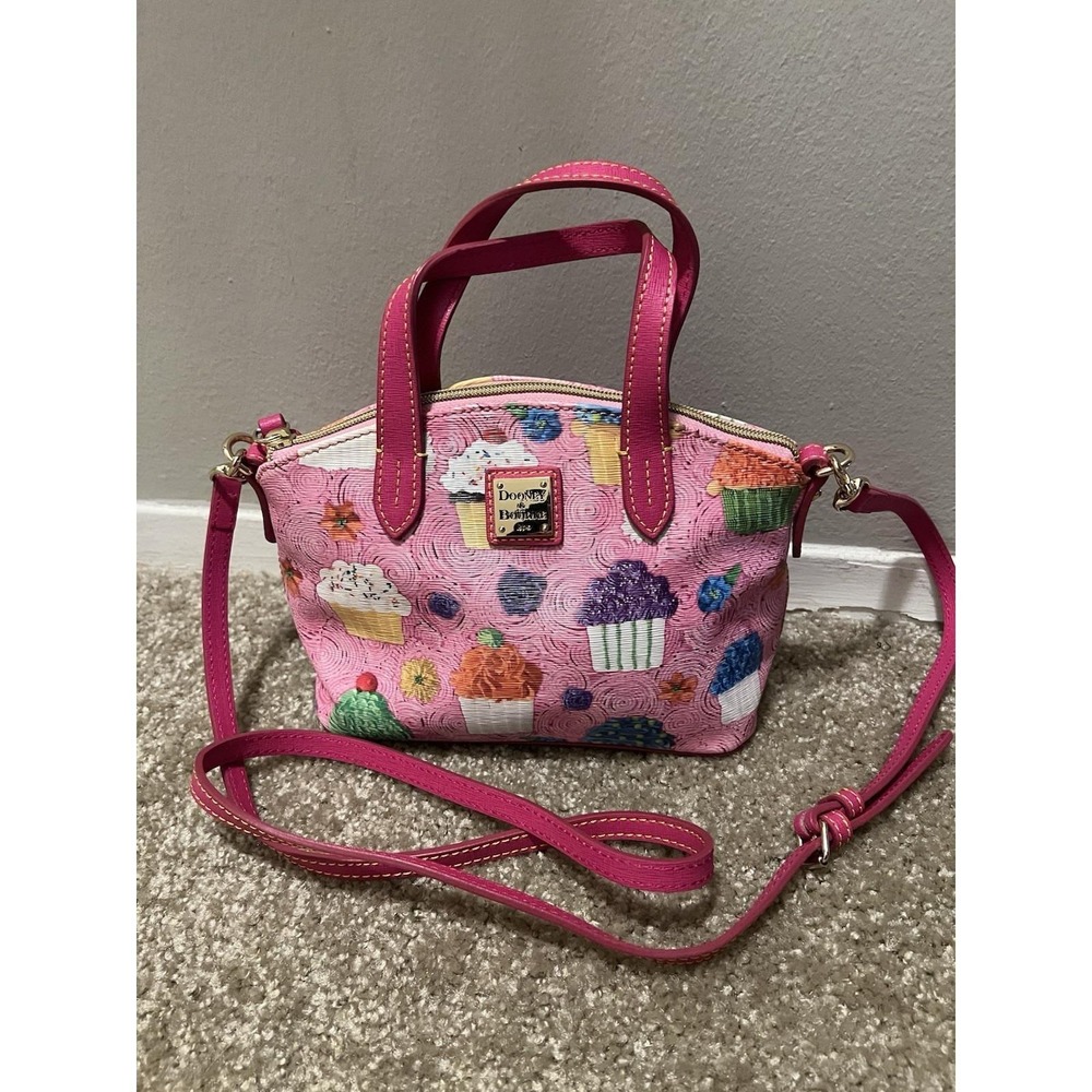 Dooney Bourke Ruby Bitsy Pink Cupcake Crossbody/S… - image 8